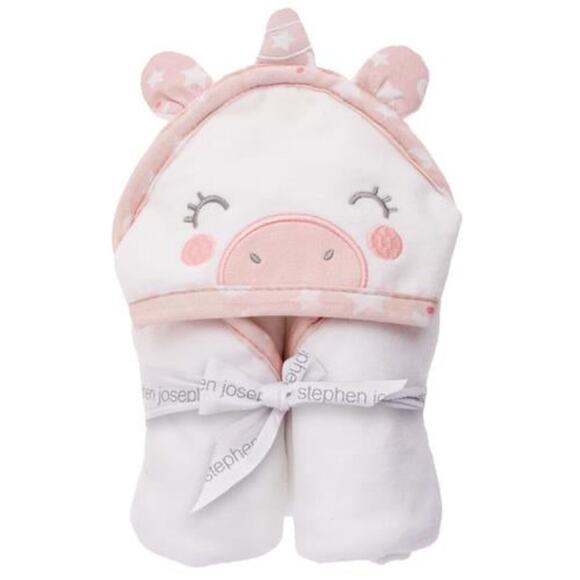 Stephen‎ Joseph Hooded Unicorn Bath Towel NEW - Picture 1 of 2